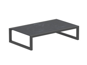 Прямоугольный низкий садовый столик