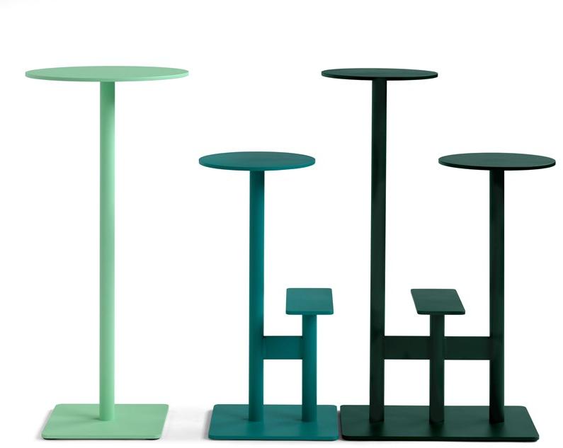 Blå Station Высокий барный стул из алюминия с подставкой для ног Combo Bla Station sun-id-1459300 - Вид №7