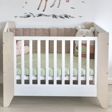 Кроватка детская Line белая ELLIPSE ELLIPSE LINE 351616 Белый;бежевый Santreyd  - Вид №1