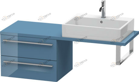XL542804747 X-Large Шкафчик для компактной консоли Каменно-синий глянцевый лак Duravit