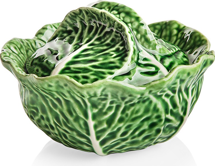 10600167 Bordallo Pinheiro Чаша с крышкой Bordallo Pinheiro Капуста 400мл, керамика Керамика 