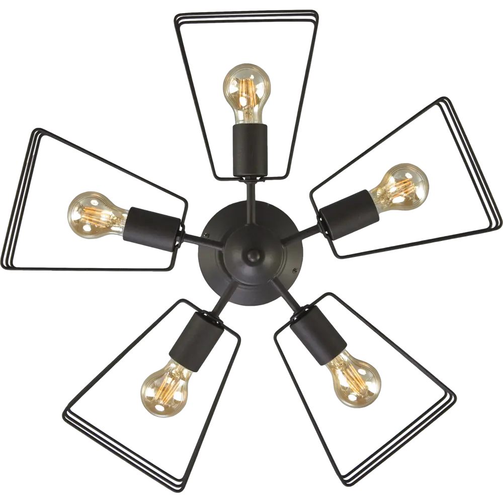 Люстра Vitaluce Ферро — современный 5-рожковый светильник для гостиной 82015397 STLM-0017649 - Вид №2