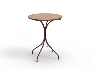 Круглый деревянный журнальный столик