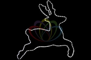 Фигура Бегущий олень белый 87x84 см SUPERNW СВЕТОВЫЕ ФИГУРЫ 217525 Белый