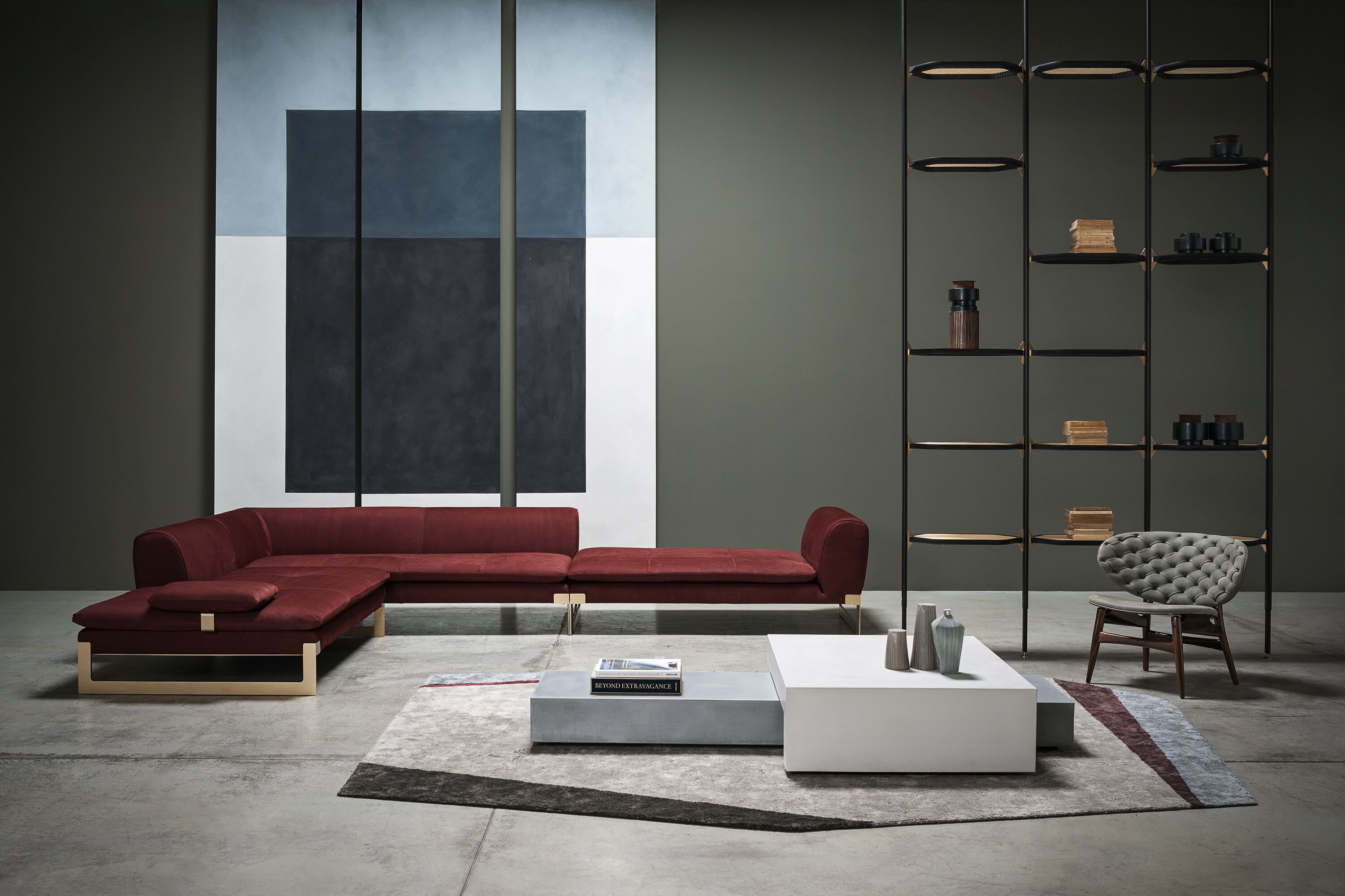 Кожаный модульный угловой диван Baxter Виктор ARCH-00001054 - Вид №3