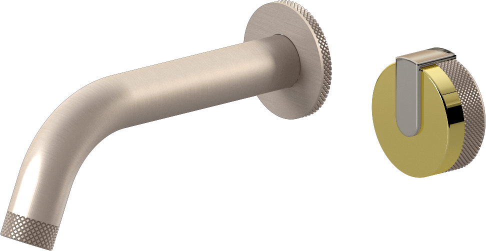 E-11535-R1PB-L1PN-SN Настенный прогрессивный смеситель скрытого монтажа для раковины GRAFF MOD+