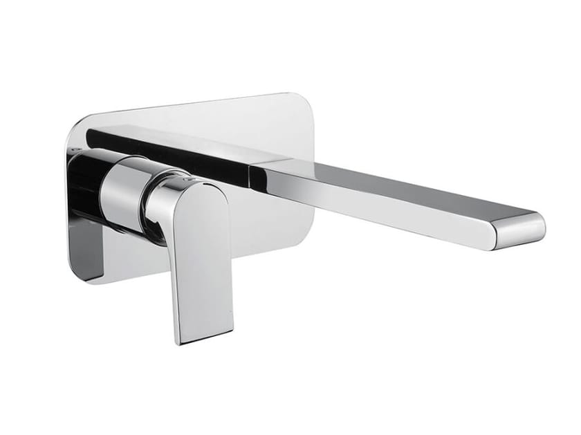 Настенный однорычажный смеситель для раковины с пластиной Gaia Mobili Complements ARCH-00030578