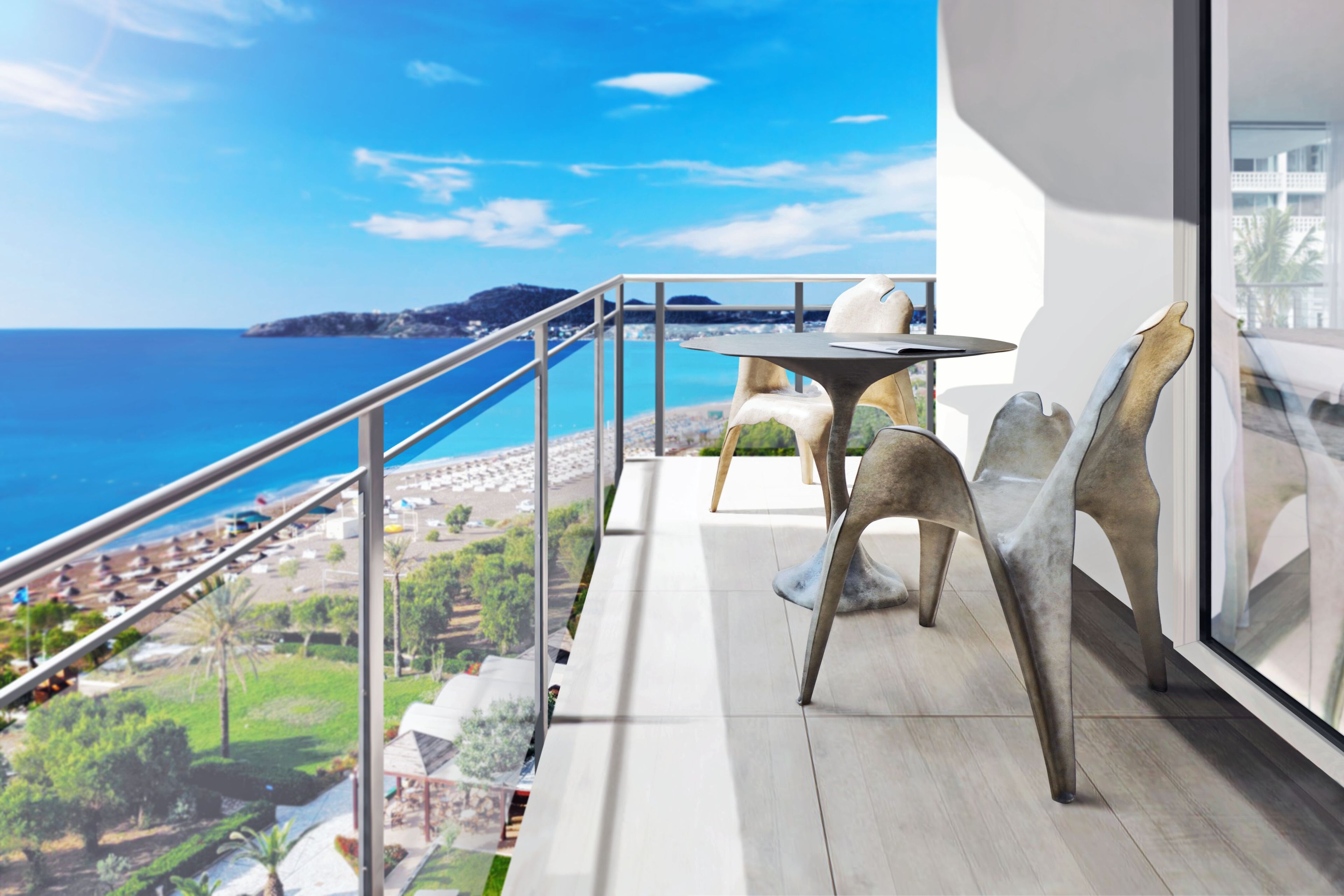 Стекловолокно садовый стул с подлокотниками GANSK CIBELLE ARCH-00032757 - Вид №2