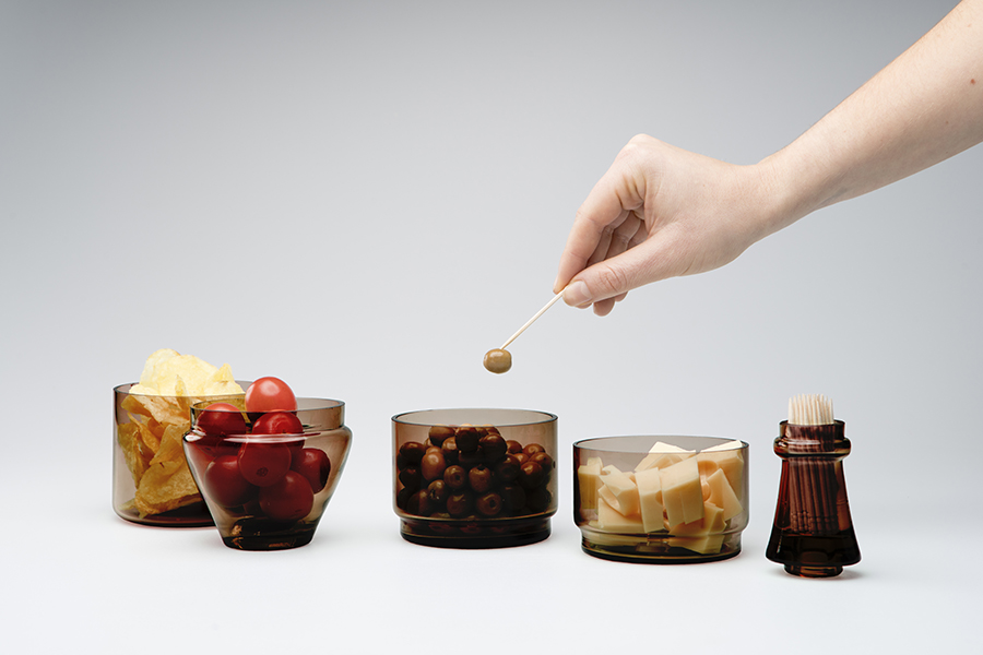 DYLAPERAM Набор из 5-ти емкостей для аперитива l'ap?ro, коричневый Doiy  - Вид №3