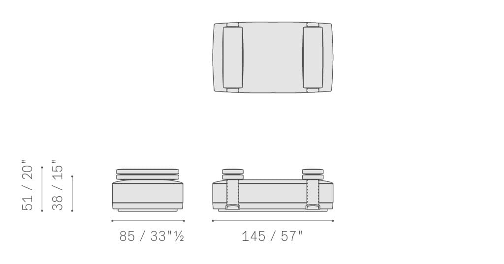 Кожаный прямоугольный пуф Poltrona Frau коллекция-мебель и аксессуары ARCH-00149334 - Вид №12