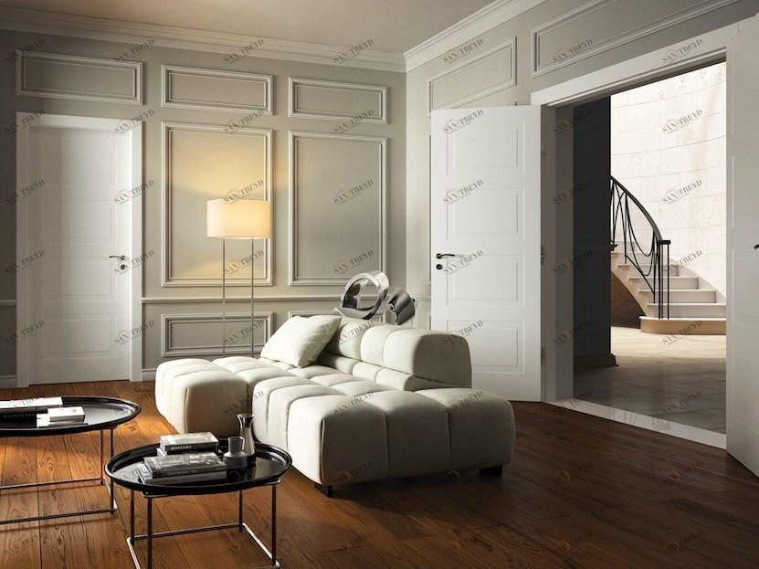 GAROFOLI Распашная лакированная дверь из массива дерева Neo-classico sun-id-1423446