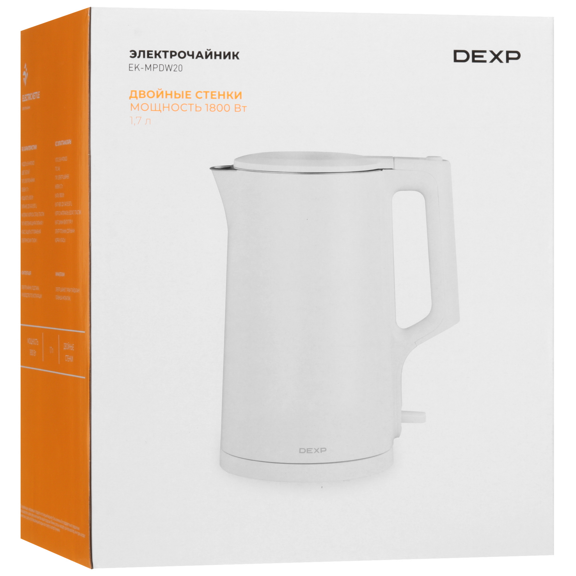 9046671 Электрочайник DEXP EK-MPDW20 белый STDN-0012836 - Вид №8