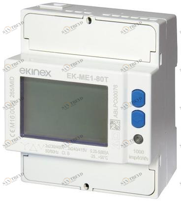 EKINEX Трехфазный счетчик энергии 80А sun-id-1410109