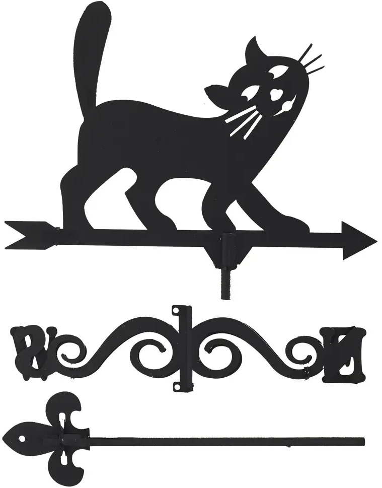Флюгер Duck&Dog «Кот Васька» — ветроуказатель с дизайном кота 18666791
