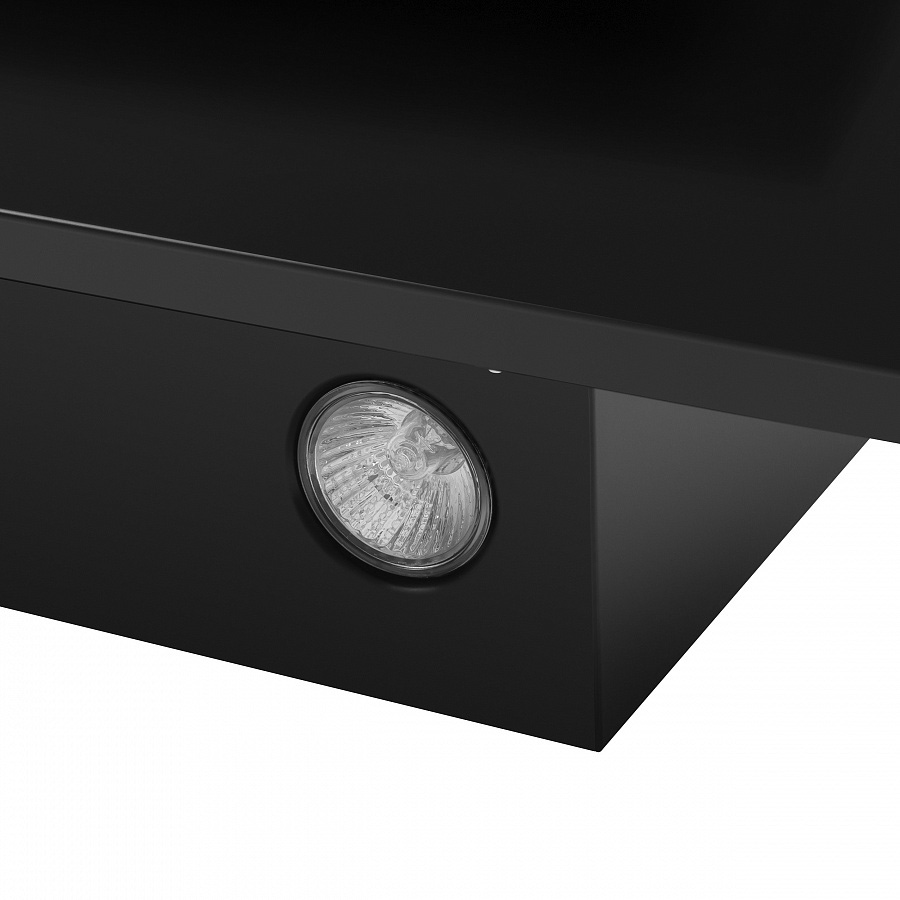 TOWER Light 50 Black Glass Black Вытяжка tower light 50 чёрный/чёрное стекло/ • тип: настенная• цвет: черный• управление: кнопочное• ширина, мм: 500• полная потребляемая мощность, вт: 150• количество скоростей: 3• максимальная производительность, м3/ч: 47 Santreyd  - Вид №6