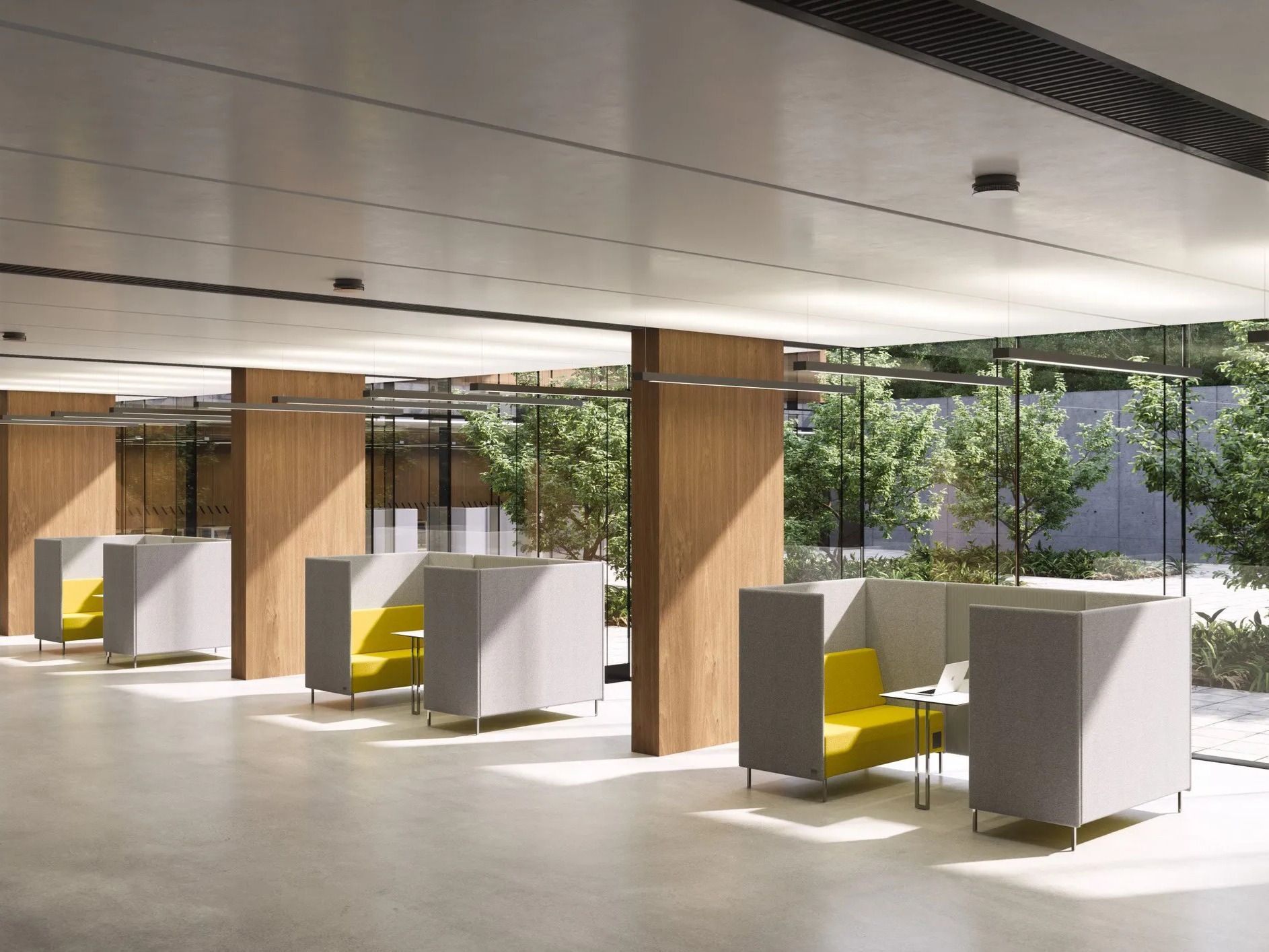 2-местный тканевый диван с высокой спинкой LD Seating Kubik Box ARCH-00131496 - Вид №3