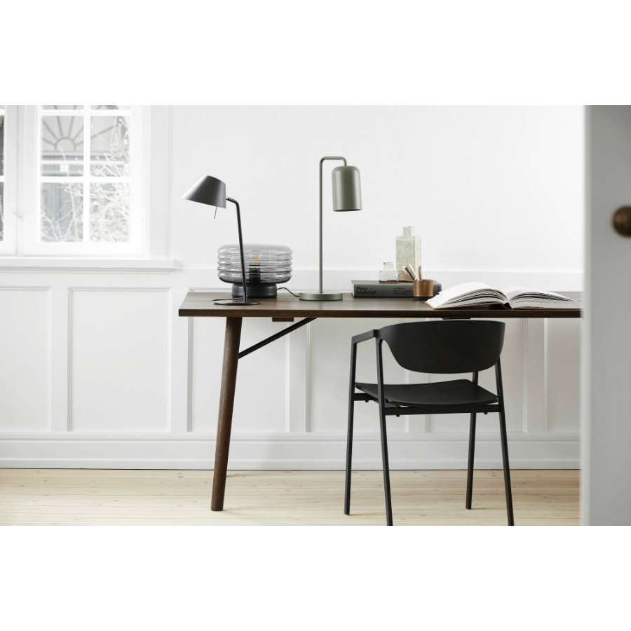 Лампа настольная Wheels, D30 см, серая с черным Frandsen 2591270505001 - Вид №2