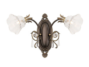 Кристалл и латунь настенный светильник