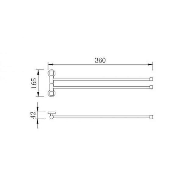 Полотенцедержатель рога двойные RUSH Bianki 76522 sun-id-562014 - Вид №1