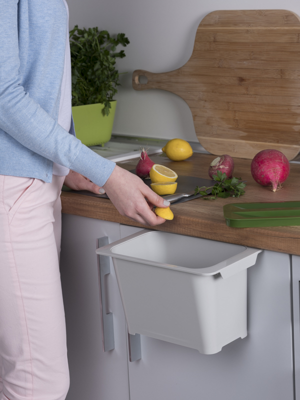 Контейнер для мусора на дверцу Eta 5 Metallic Grey NAVAKO 10060 - Вид №4