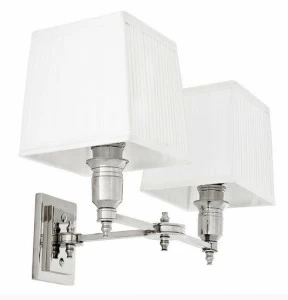 Бра Lexington Double от Eichholtz Белый/Хром 108636 EICHHOLTZ ПОД СТАРИНУ 059738 Белый;никель