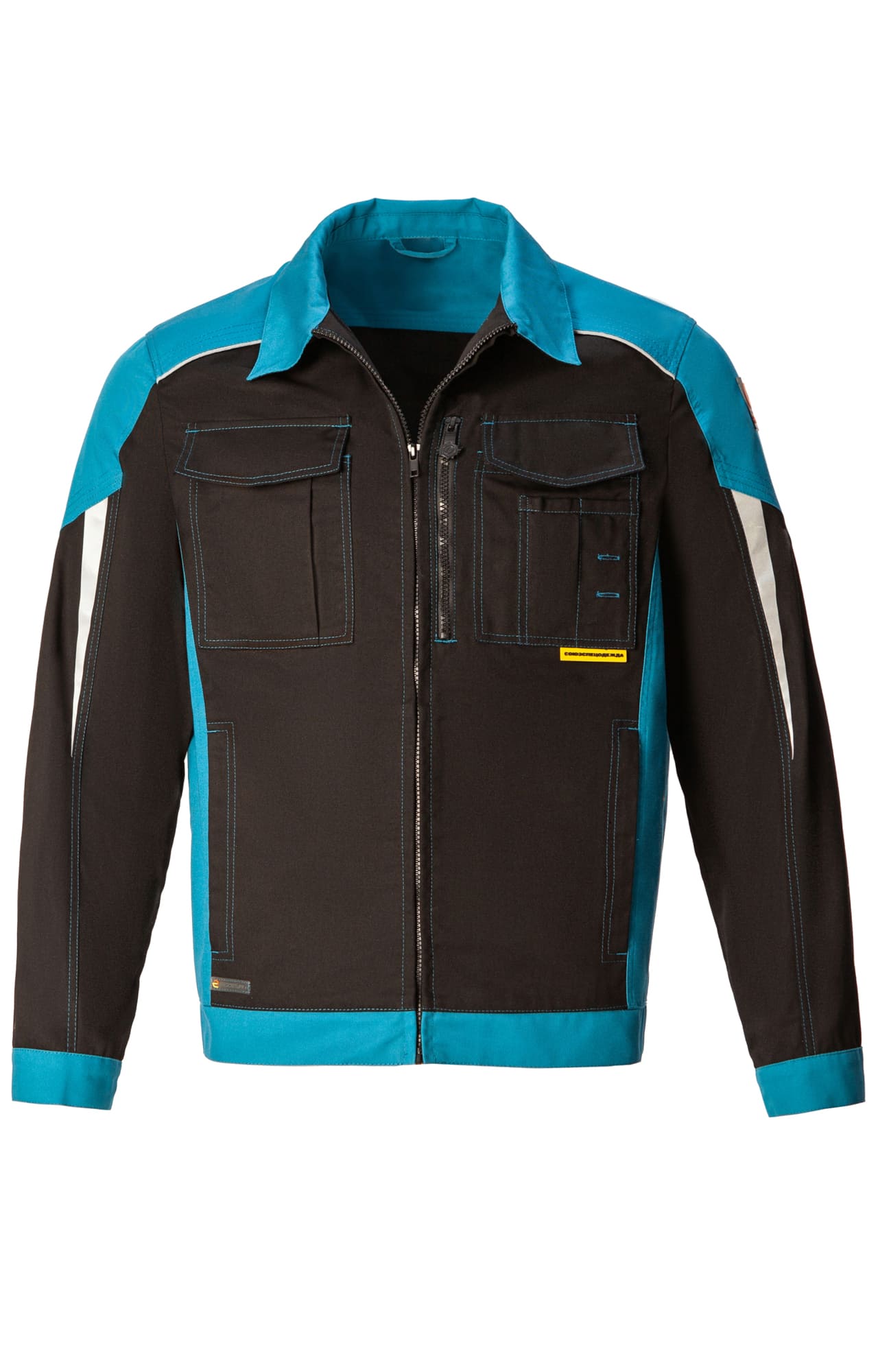 5045248 Костюм NEW черный-аквамарин STATUS  Летняя спецодежда  размер 56-58/182-188  - Вид №3