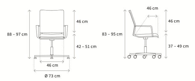 Вращающееся кресло Wagner W70 3D ARCH-00108340 - Вид №5