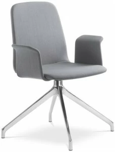 LD Seating Офисный стул из ткани с подлокотниками на козелке Sunrise 152 br f70-n6