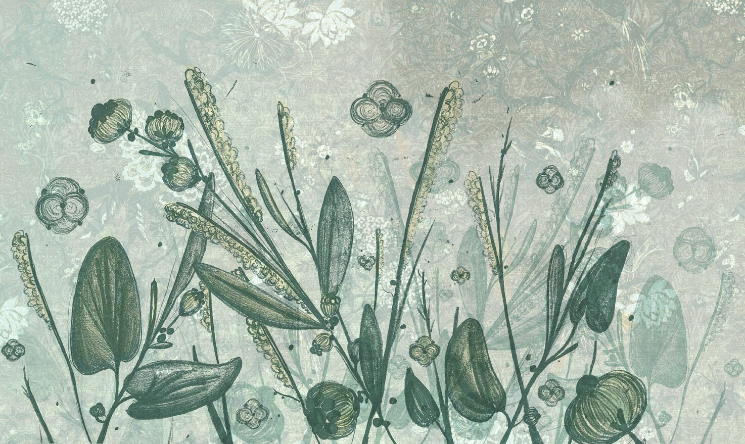 Обои с цветочными мотивами Jannelli&Volpi FIORITURE ARCH-00020252 - Вид №2