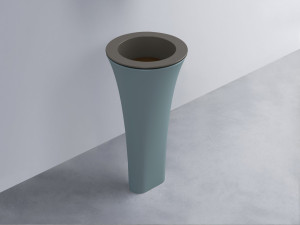 AMLA45-FN+AMPILT-CA+AMCOLT-PL Раковина Amedeo Tondo отдельностоящая cielo Enjoy + Amedeo