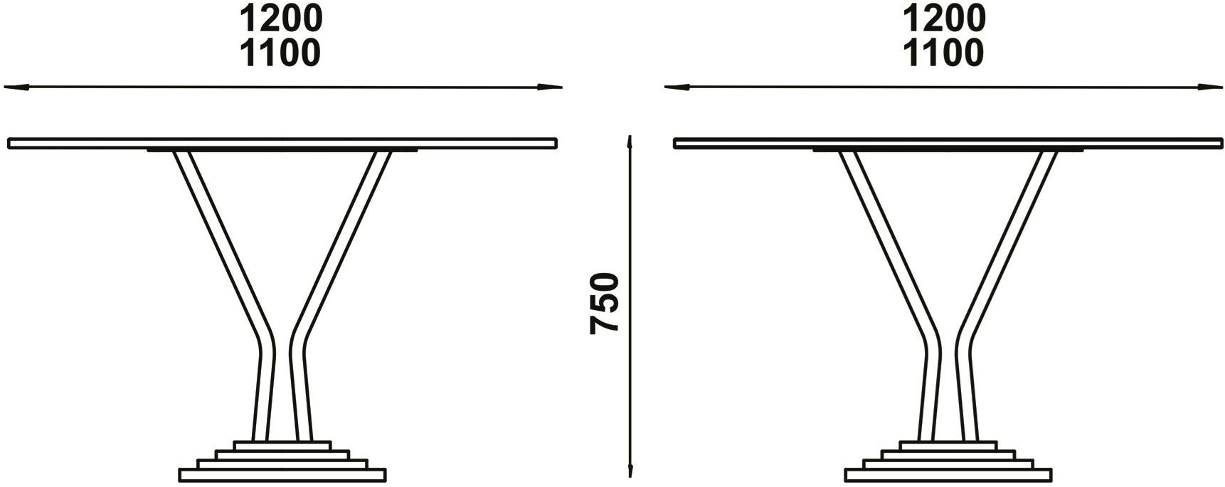 Adico Обеденный стол sun-id-1363925 - Вид №1