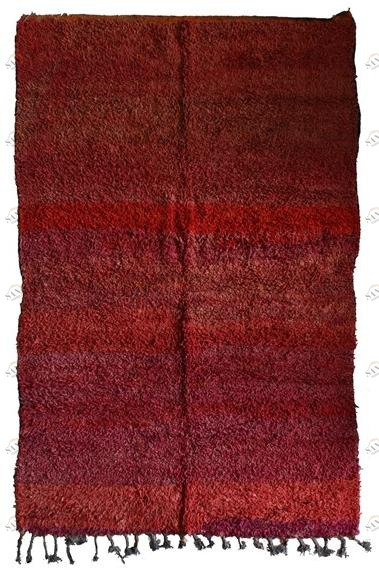 AFOLKI Прямоугольный шерстяной коврик с длинным ворсом Chichaoua Taa901be