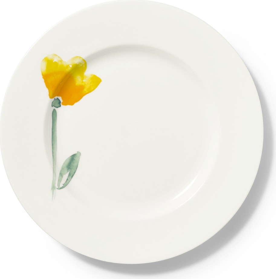 10639837 Dibbern Тарелка закусочная Dibbern "Впечатление.Нарциссы" 21см Фарфор 