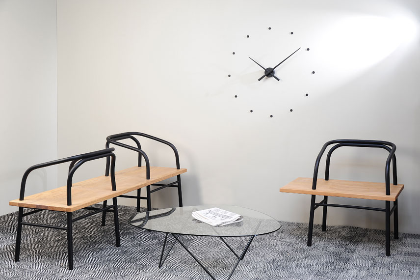 009128 Часы Black 80 см (черный) Nomon Oj  - Вид №5