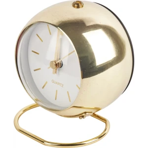 Часы настольные круглые металл цвет золотой бесшумные ø8 см