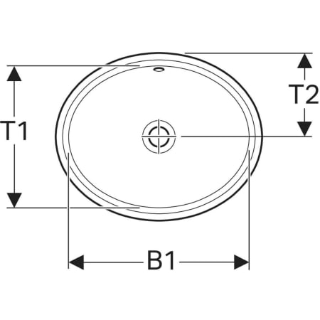500.750.01.2 Раковина под столешницу Geberit VariForm овальной формы Geberit  - Вид №2