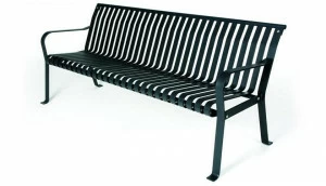 Euroform W Скамья металлическая с подлокотниками со спинкой  64m