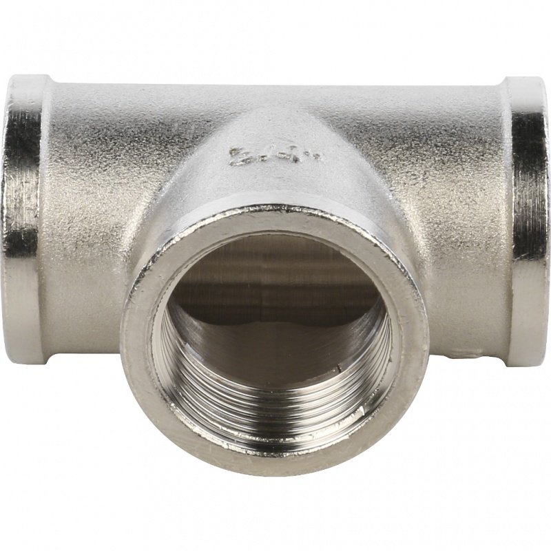 Тройник ВР 3/4" никель STOUT SFT0020000034 - Вид №1