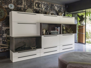 Отдельно стоящая секционная оборудованная стена из HPL