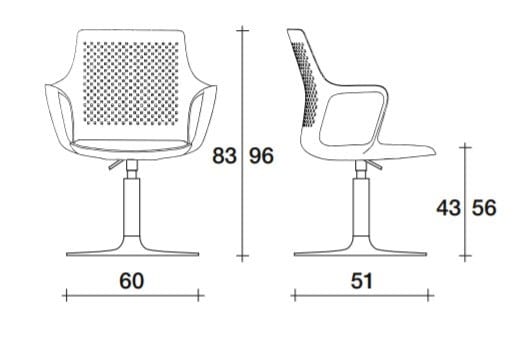 Nylon® поворотный операционный стул с подлокотниками TALIN Joy ARCH-00069539 - Вид №2