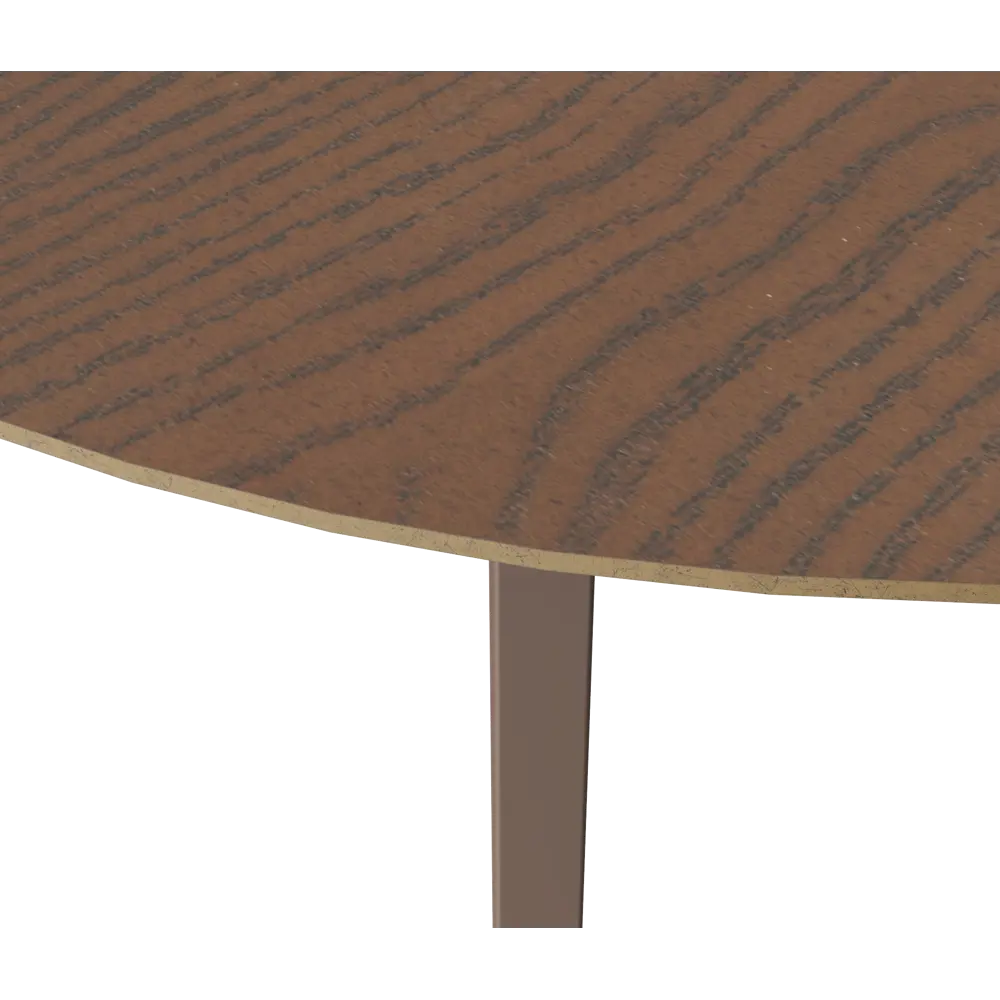 Стол обеденный Монреаль Т1 раскладной 100-130x77x100 см круг МДФ цвет орех Santreyd STLM-2181735 - Вид №7