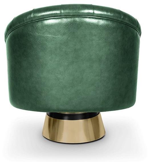 Essential Home Поворотное кожаное кресло с подлокотниками sun-id-1422821 - Вид №4