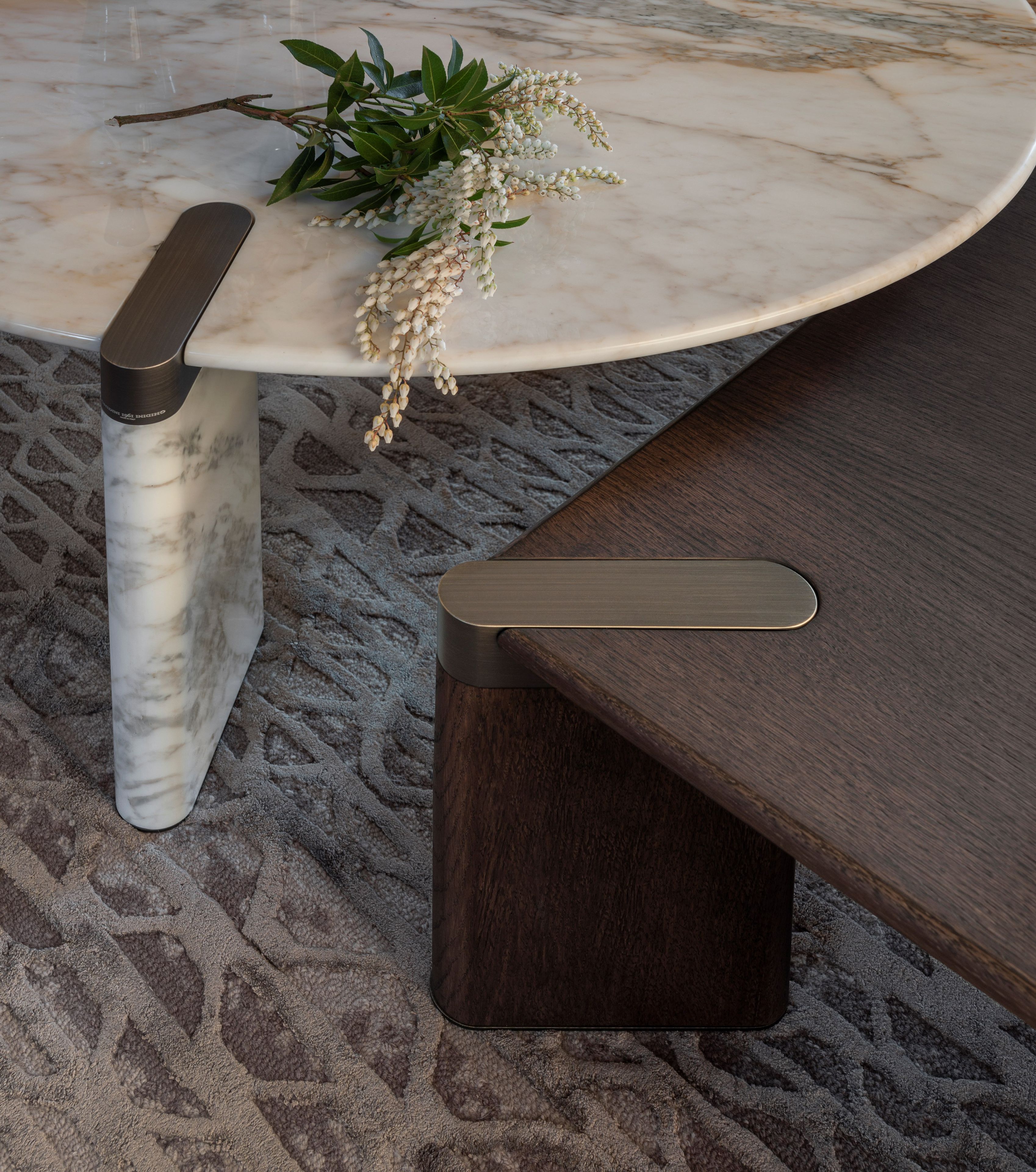 Мраморный круглый низкий журнальный столик GHIDINI1961 восемьдесят ARCH-00027467 - Вид №5