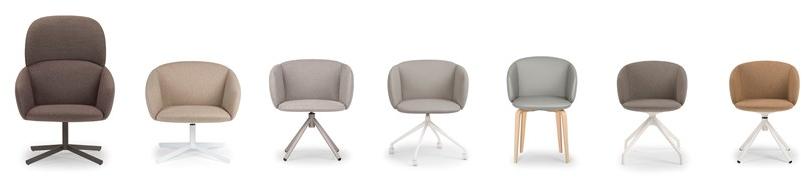 True Design Кресло из ткани с 4 спицами и высокой спинкой Not sun-id-1434884 - Вид №3