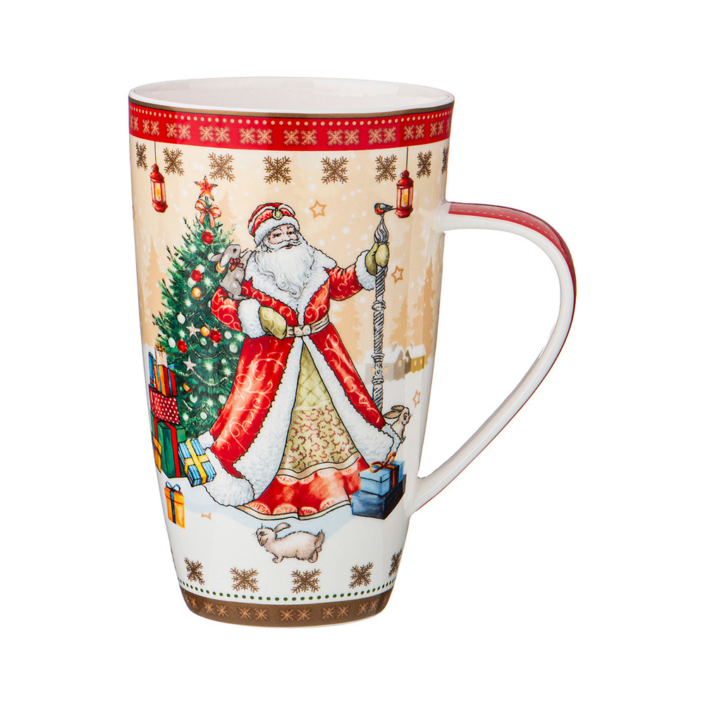415-2110 Посуда фарфоровая Кружка "С НОВЫМ ГОДОМ!"2 600 мл Lefard 