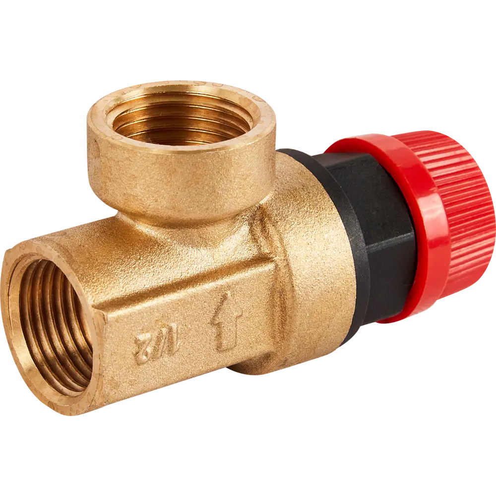 Предохранительный клапан HEIZEN 1/2" 6 атм для систем отопления 87503368 STLM-0074191 - Вид №3