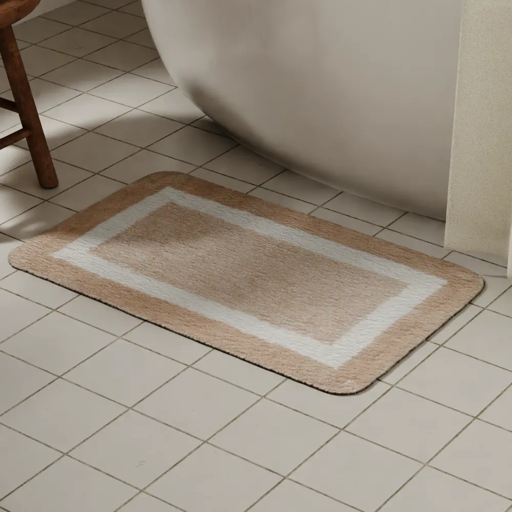 Коврик для ванной VIDAGE Рен - мягкий бежевый аксессуар 50x80 см 89380423 STLM-1567785