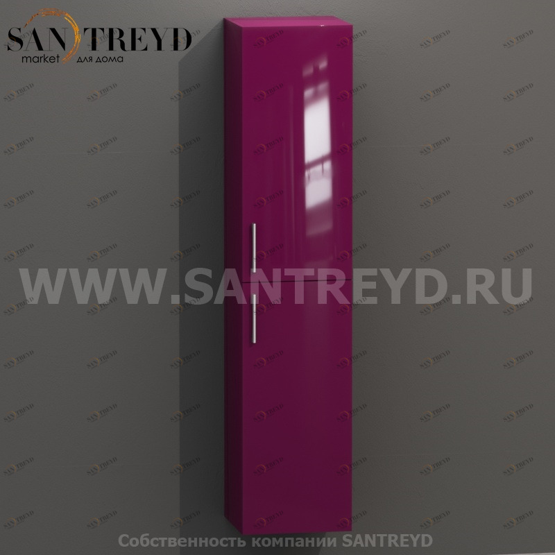 MDC078 Высокий шкаф с двумя створками 160 см розовый Globo 4ALL Италия Ceramica Globo