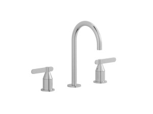 Смеситель для раковины на 3 отверстия с коротким изливом в комплекте с донным клапаном. WE ARE IB oh396ss Brushed Nickel Soho