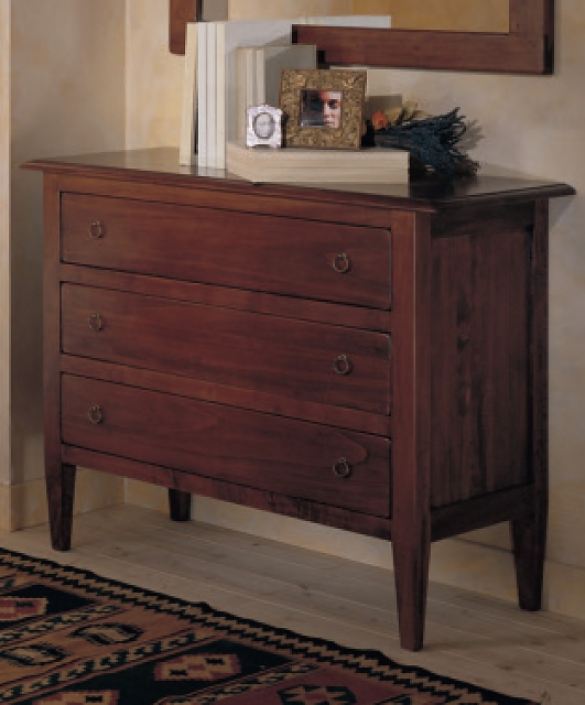 2850 Tifernoit Комод с 3 ящиками, ножки с шипами Zona Notte 